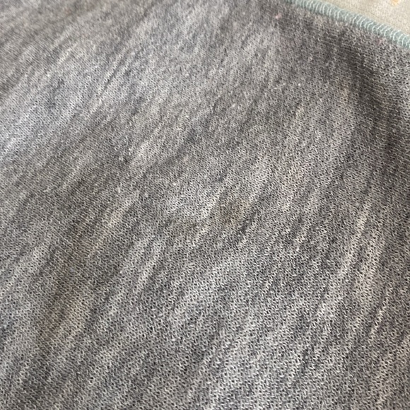 Old school light Gray and pale blue Striped winter theme crewneck Sweater - Picture 17 of 17